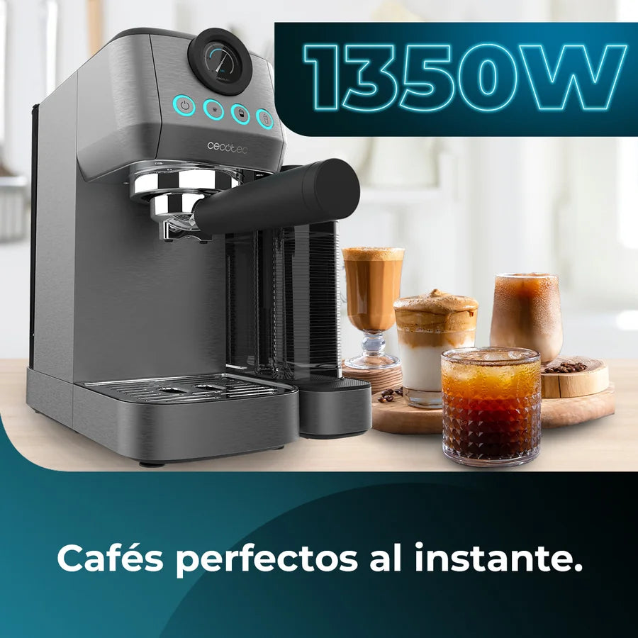 cafetera semiautomatica power espresso 20 steel pro latte cecotec ifdesign store 012