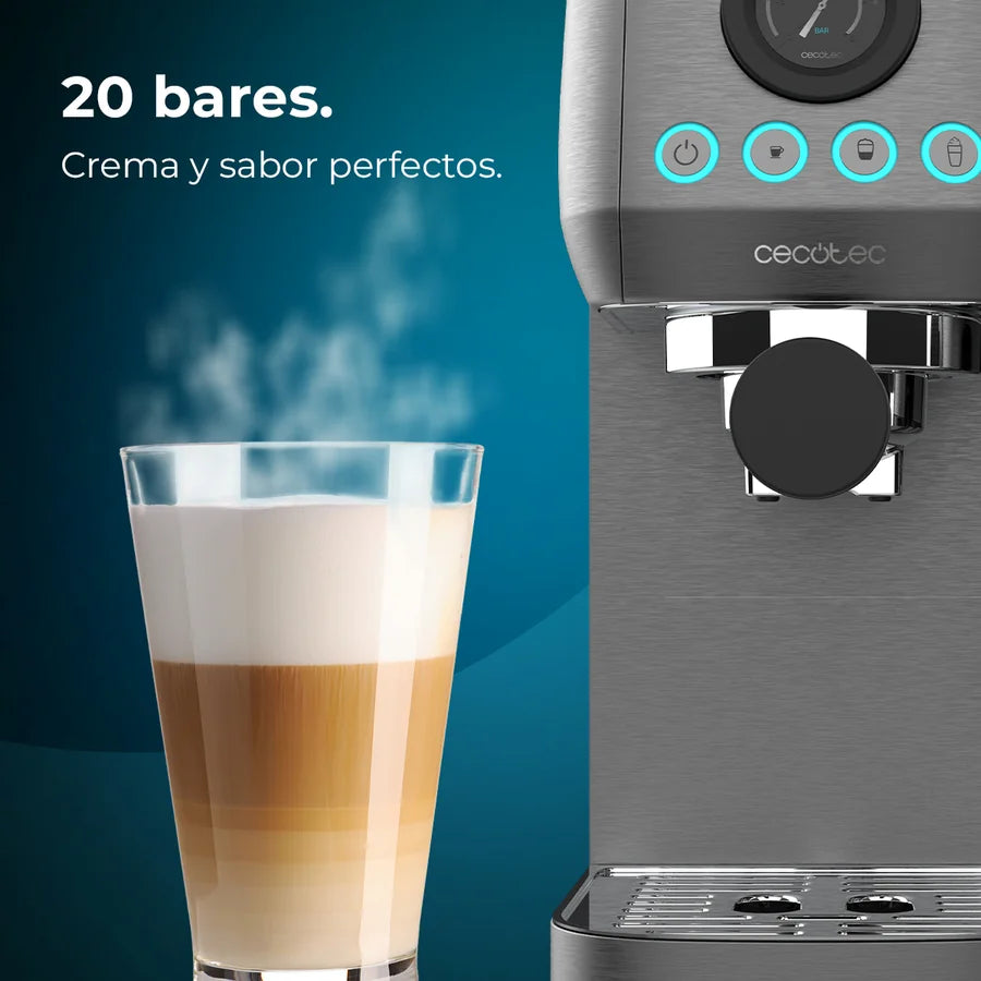 cafetera semiautomatica power espresso 20 steel pro latte cecotec ifdesign store 014