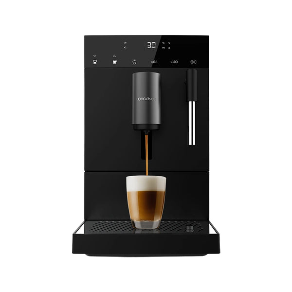 cafetera superautomatica cremmaet compact steam cecotec ifdesign store 001 — imagen principal en negro y acero