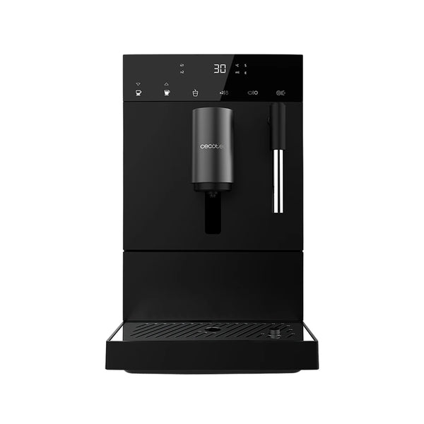 cafetera superautomatica cremmaet compact steam cecotec ifdesign store 002 — cafetera en negro y acero, segunda vista