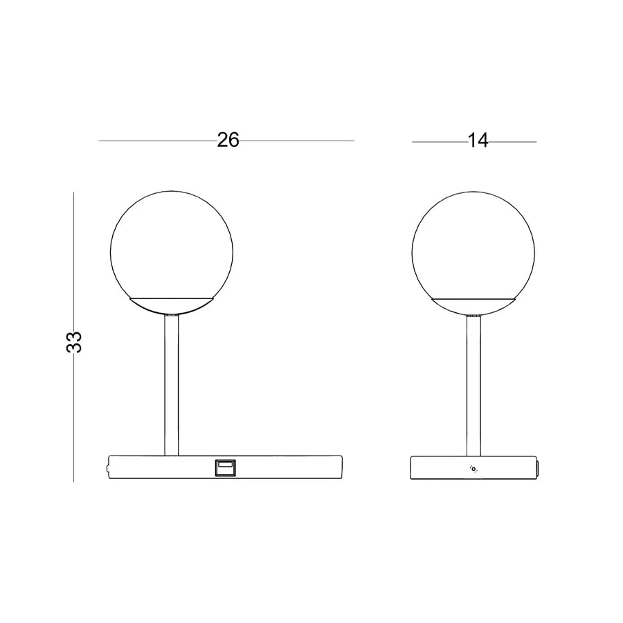 Lampara De Sobremesa Ball Casual Solutions Ifdesign Store 008