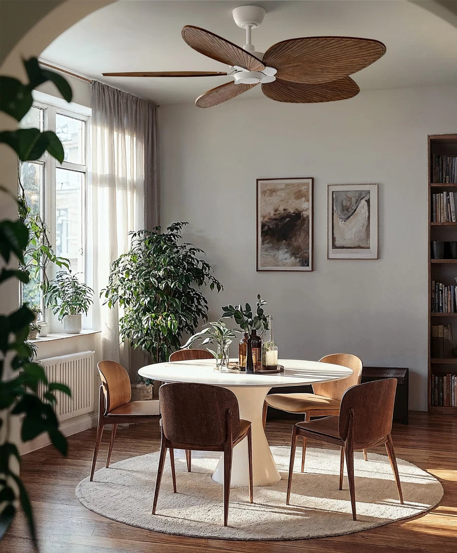 alma l con luz 017 — Blanco / Madera oscura