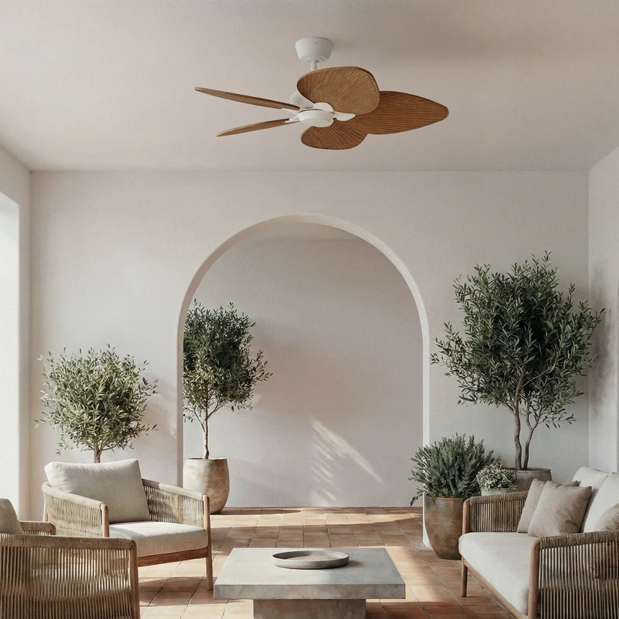 alma s con luz 014 — Blanco / Madera media