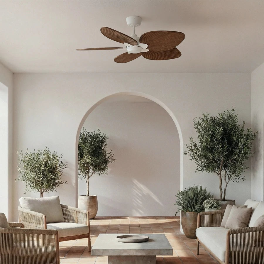 alma s con luz 017 — Blanco / Madera oscura