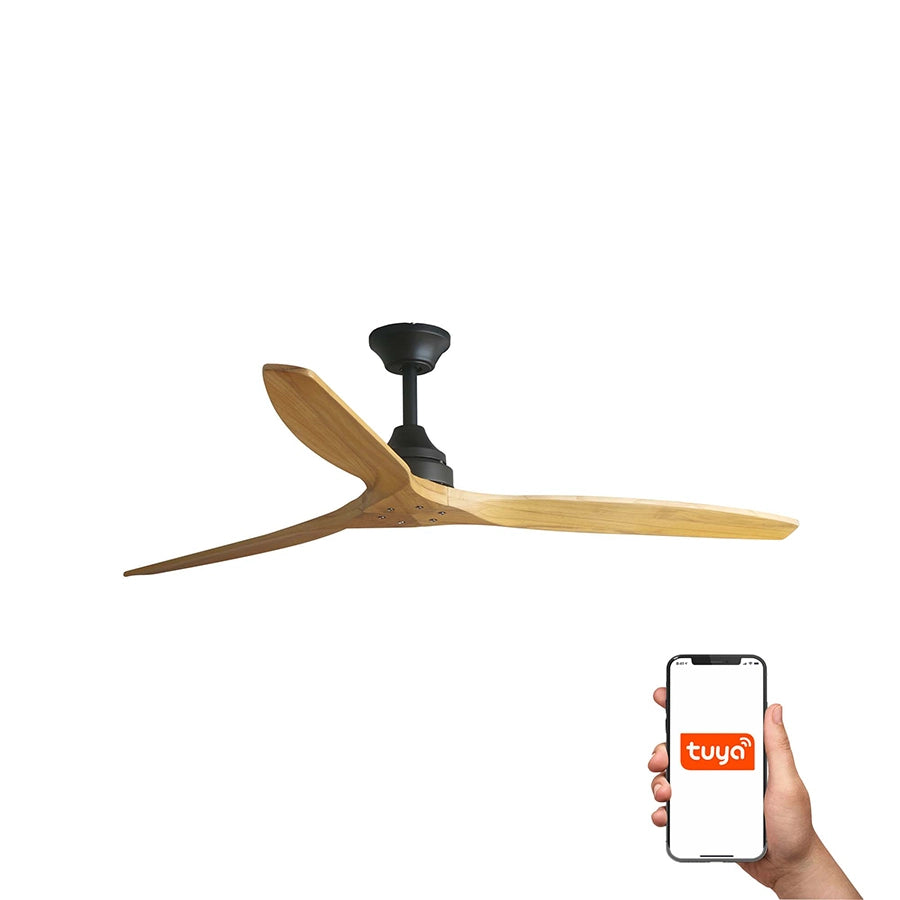 ventilador de techo alo faro barcelona ifdesign store 002 — vista principal negro mate, control por app Tuya