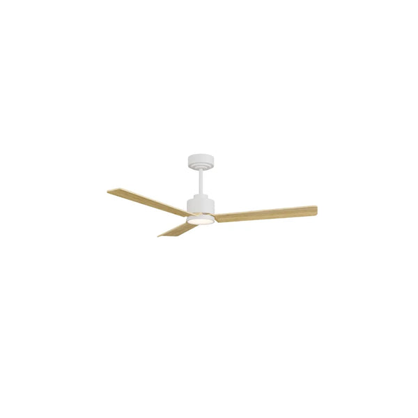 ventilador de techo anne m con luz 002 — Blanco / Madera clara