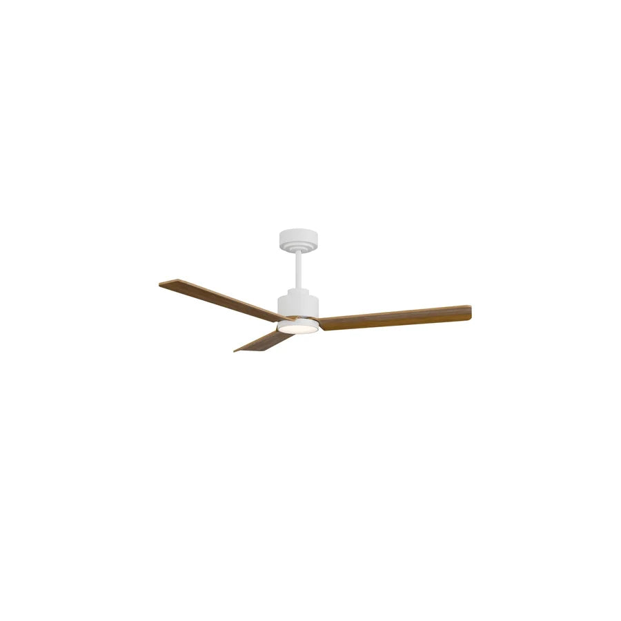 ventilador de techo anne m con luz 003 — Blanco / Madera media