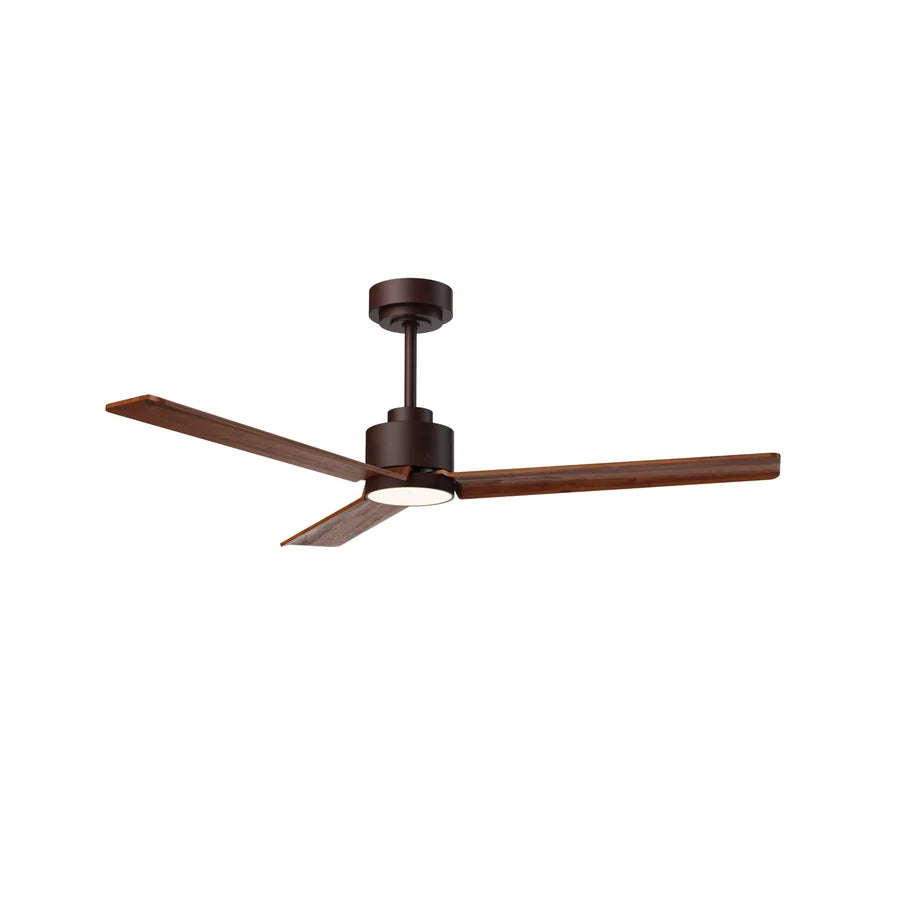 ventilador de techo anne m con luz 011 — Marrón Óxido / Madera oscura