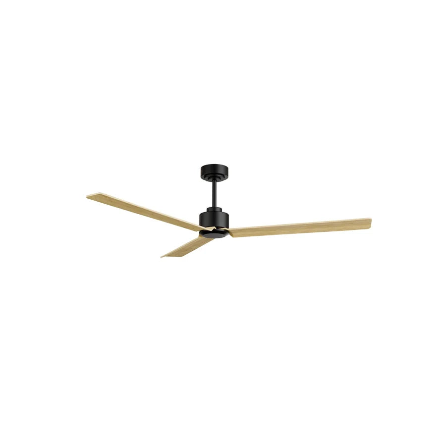 ventilador de techo anne xl 013 — Negro / Madera clara