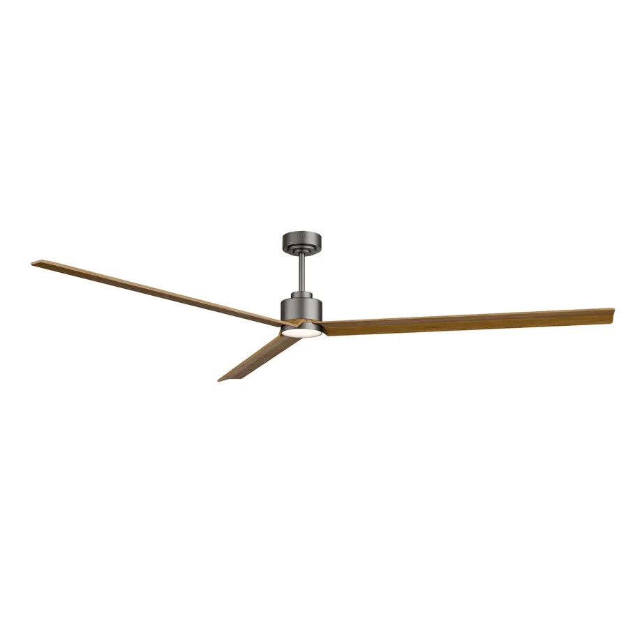 ventilador de techo anne xxl con luz 006 — Gris Grafito / Madera media