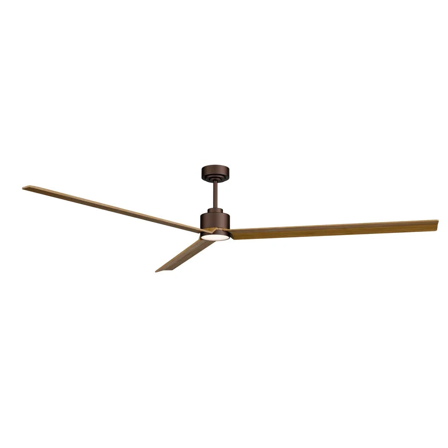 ventilador de techo anne xxl con luz 009 — Marrón Óxido / Madera media