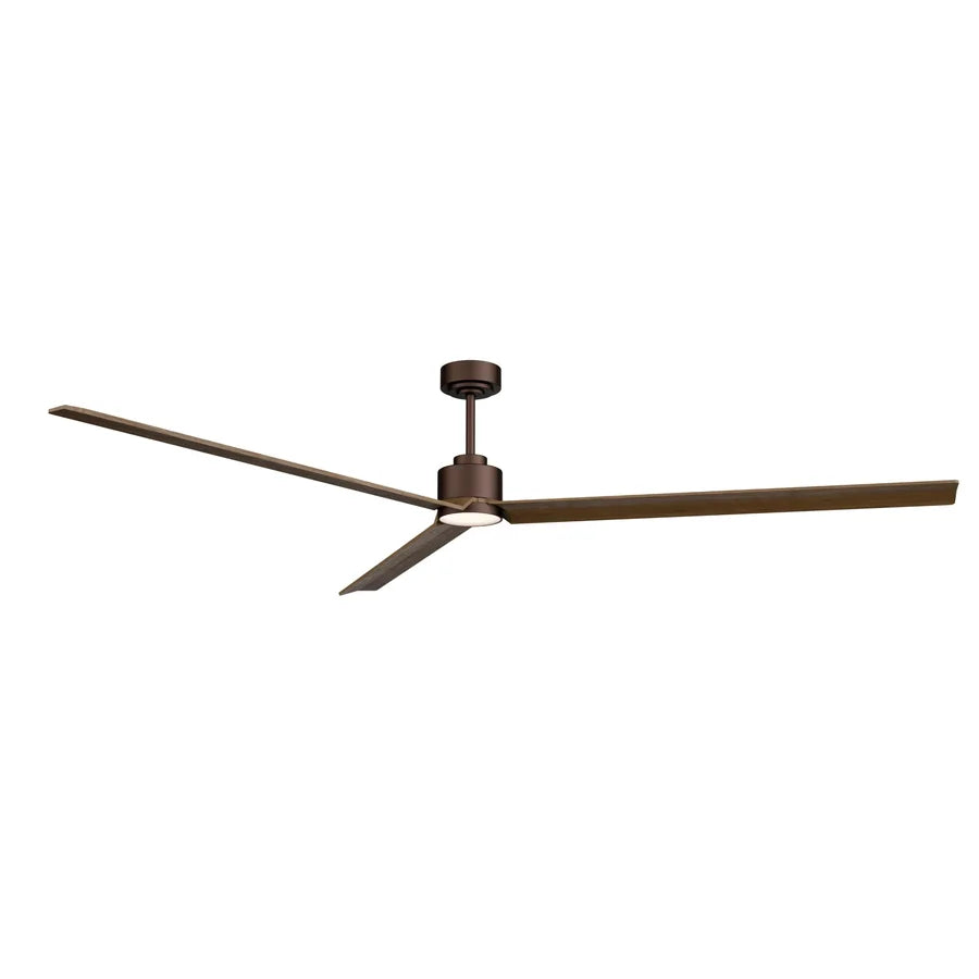 ventilador de techo anne xxl con luz 010 — Marrón Óxido / Madera oscura