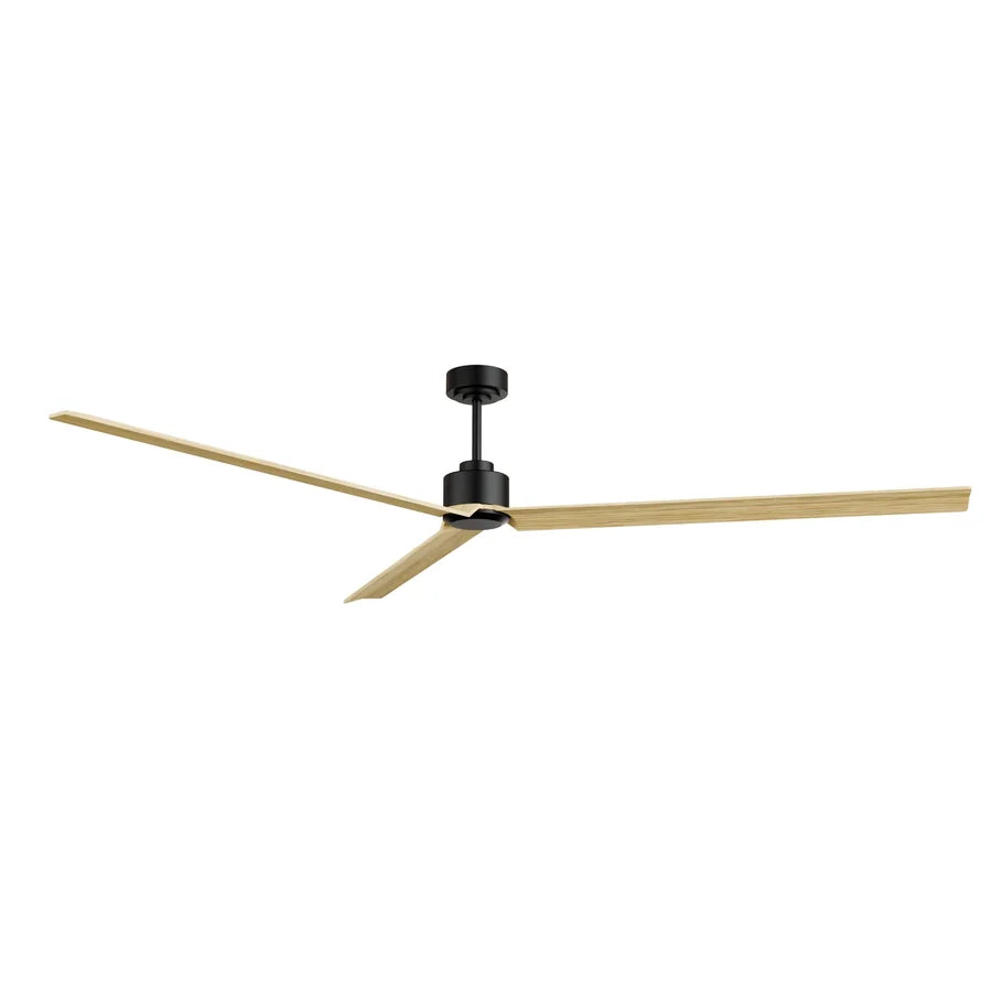 ventilador de techo anne xxl 013 — Negro / Madera clara