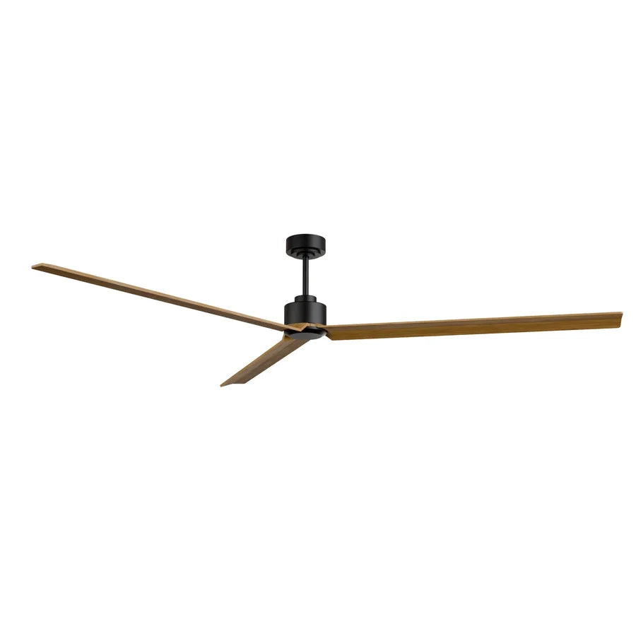 ventilador de techo anne xxl 014 — Negro / Madera media