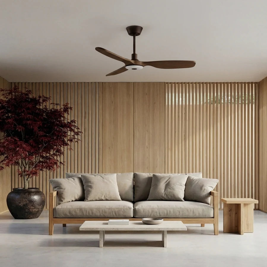 Balcony Neo M con Luz en acabado Marrón / Madera oscura, ambiente