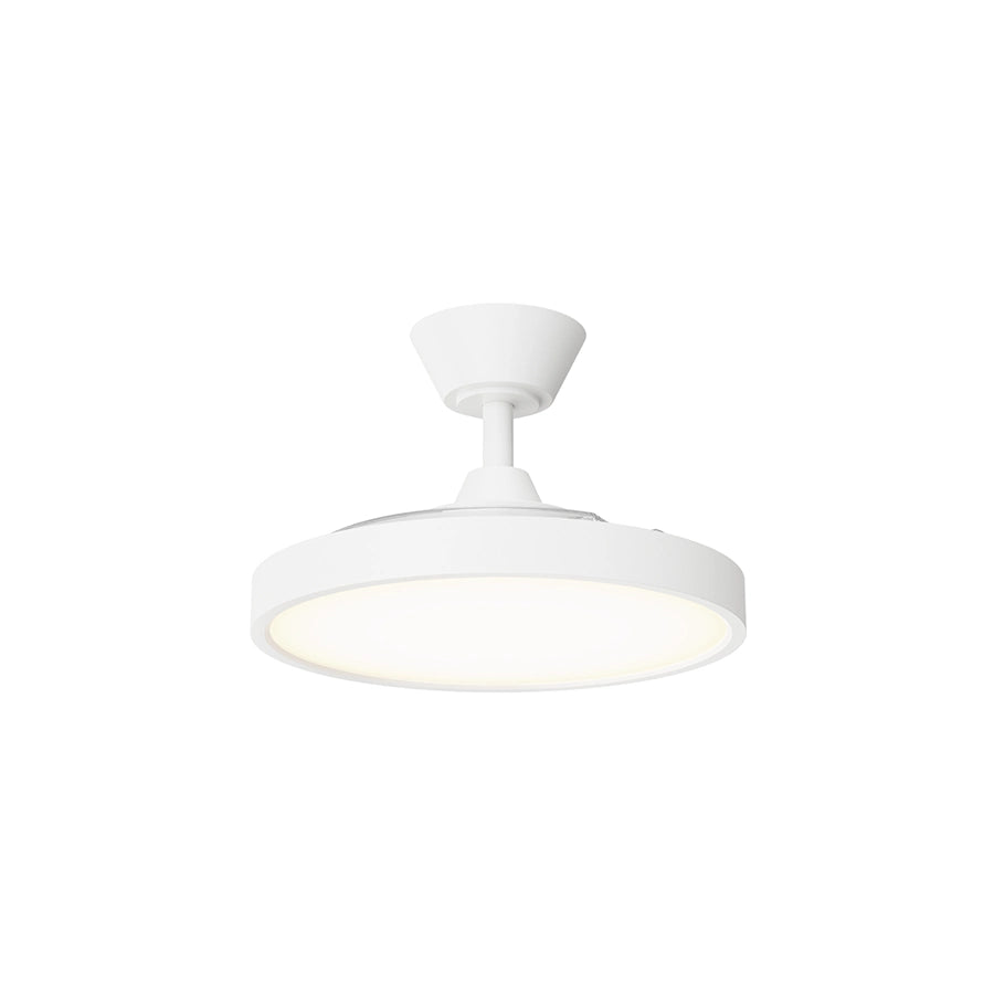 ventilador de techo bombay estilo s sulion ifdesign store 002 — palas recogidas y plafón encendido, con aspecto de plafón de techo