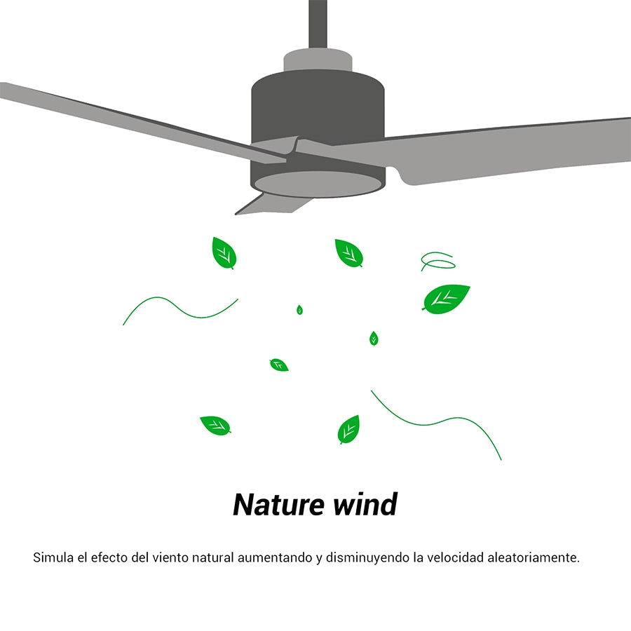 ventilador de techo diehl m sulion ifdesign store 018 — función viento natural, que varía la velocidad imitando la brisa