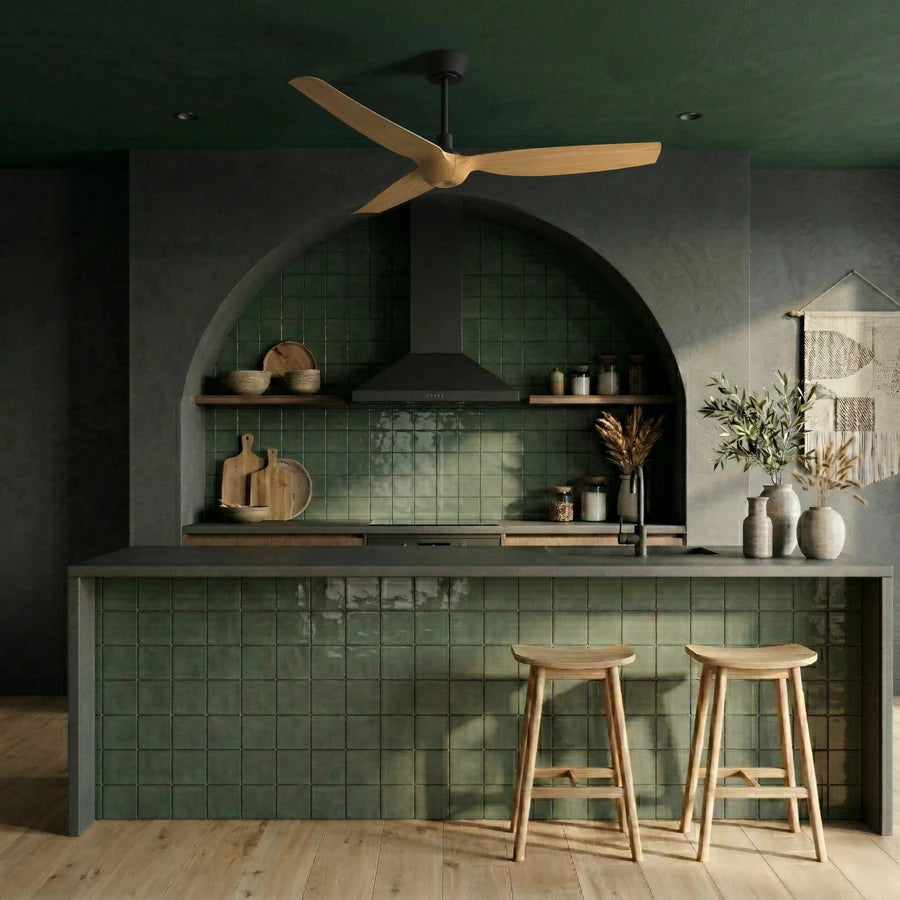 ivy neo l con luz 011 — Negro / Madera media