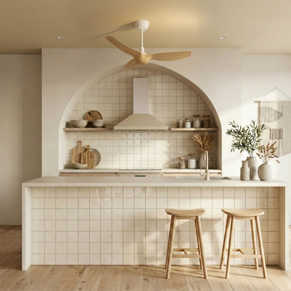 Ivy Neo S con Luz en acabado Blanco / Madera media, ambiente