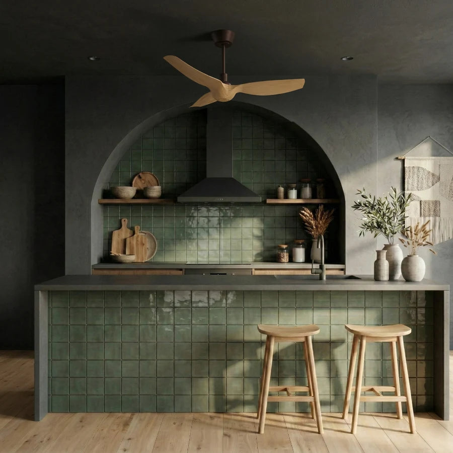 ivy neo s con luz 017 — Marrón / Madera media
