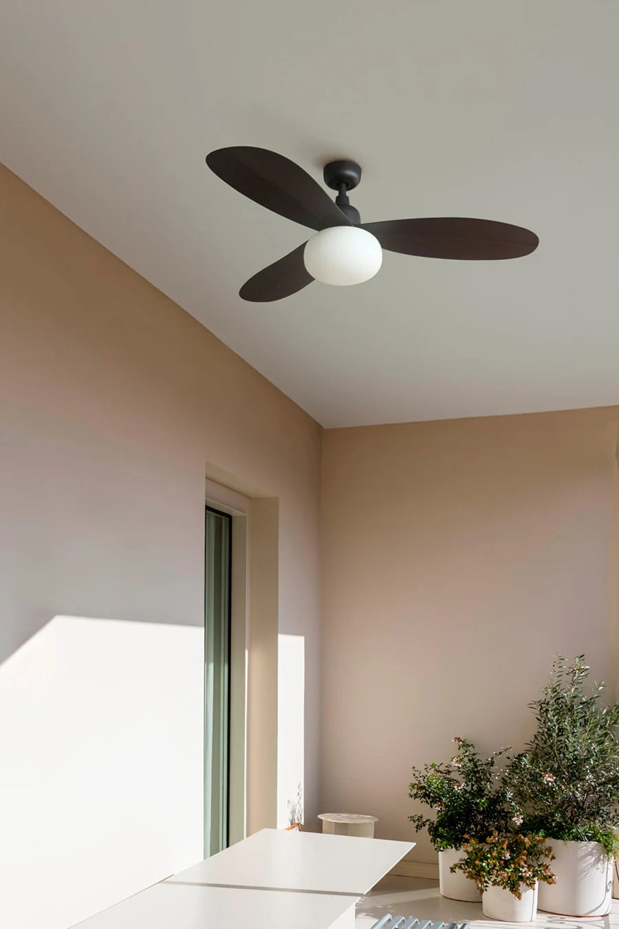 Ventilador De Techo Palma Con Luz Faro Barcelona Ifdesign Store 007
