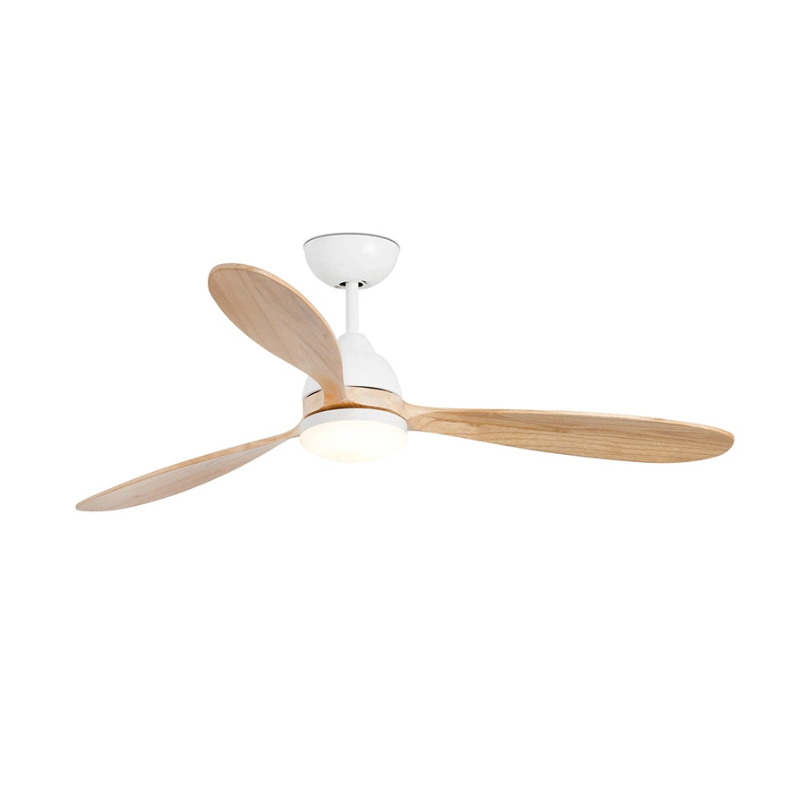 ventilador de techo poros faro barcelona ifdesign store 002 — vista principal, negro con palas de nogal