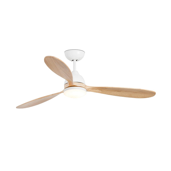 ventilador de techo poros faro barcelona ifdesign store 002 — vista principal, negro con palas de nogal