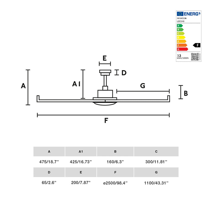 Ventilador De Techo Rotterdam 25 Con Luz Faro Barcelona Ifdesign Store 008
