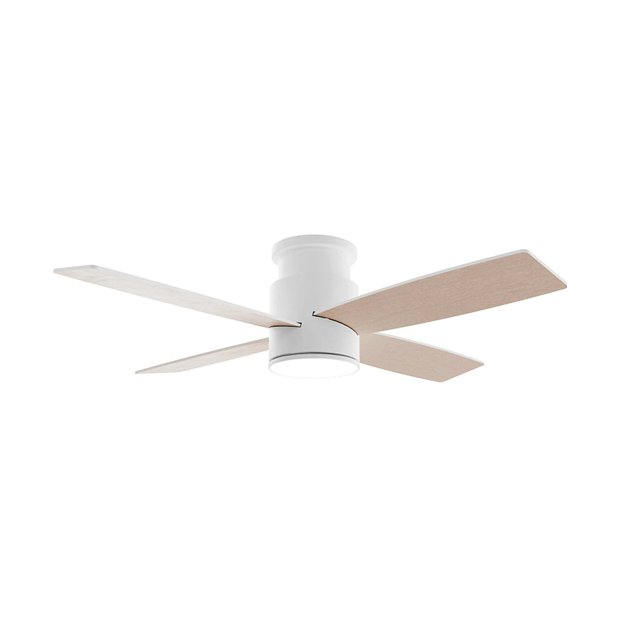 ventilador de techo taro sulion ifdesign store 003 — cuerpo blanco con las palas giradas a madera clara